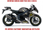 Rockstar Outline for Suzuki GSX-R 600/750 2011-2017